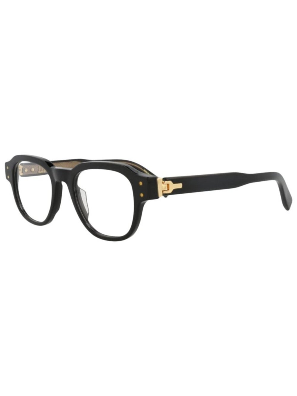 New Dunhill Women's Eyeglasses Round Oval Recycled Acetate Frame Mens Black